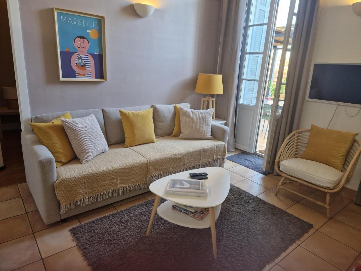 Superbe 2 Pieces Avec Grande Terrasse, Classe *** Marseilles Buitenkant foto