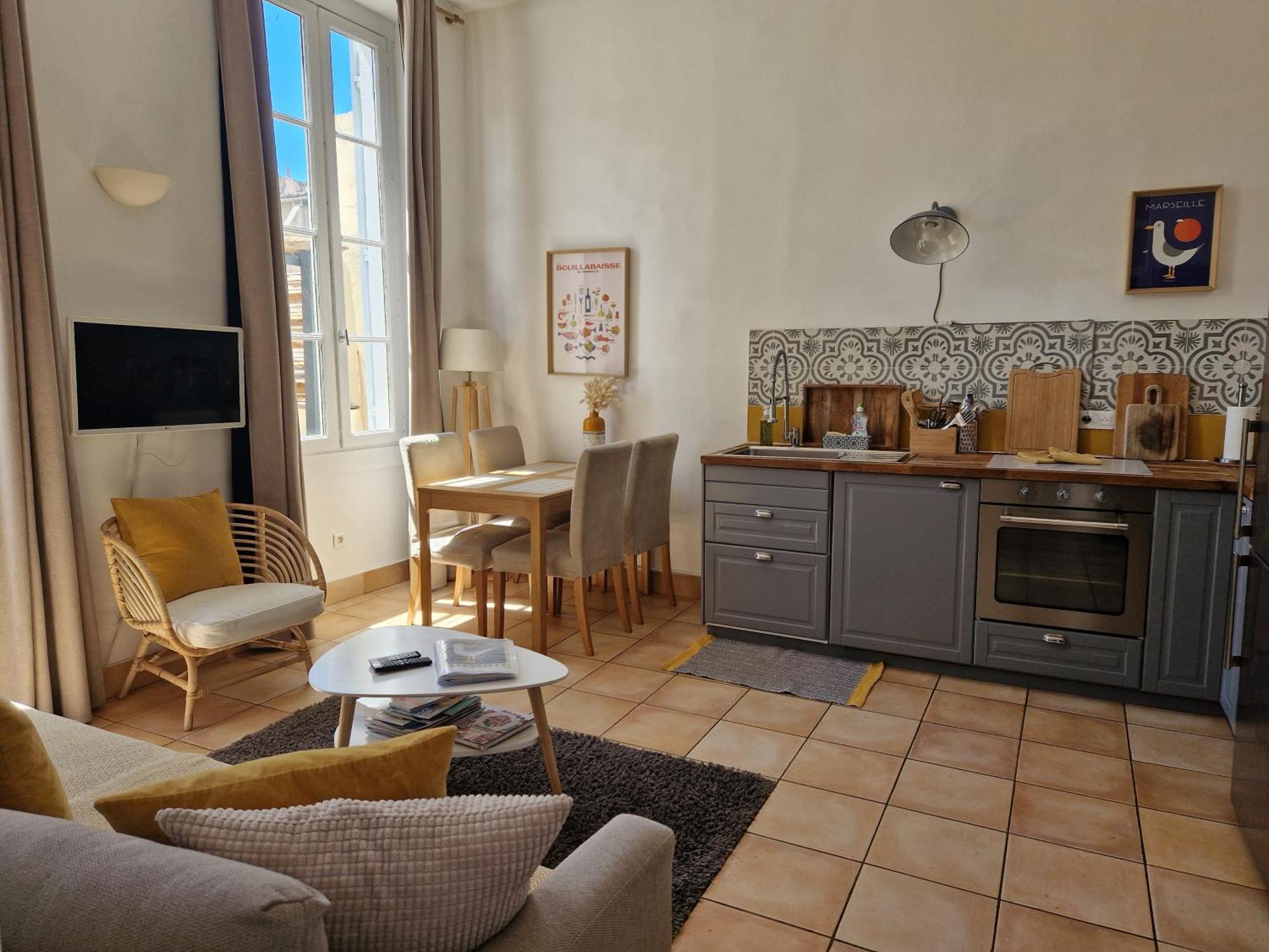 Superbe 2 Pieces Avec Grande Terrasse, Classe *** Marseilles Buitenkant foto